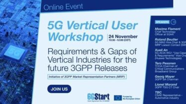 5G Vertical User Workshop - Requirements & Gaps of Vertical Industries for the future 3GPP Releases