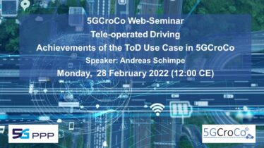 Webinar on Tele-operated Driving – Achievements of the ToD Use Case in 5GCroCo