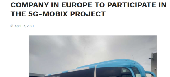 Alsa is the only people mobility company in Europe to participate in the 5G-MOBIX project